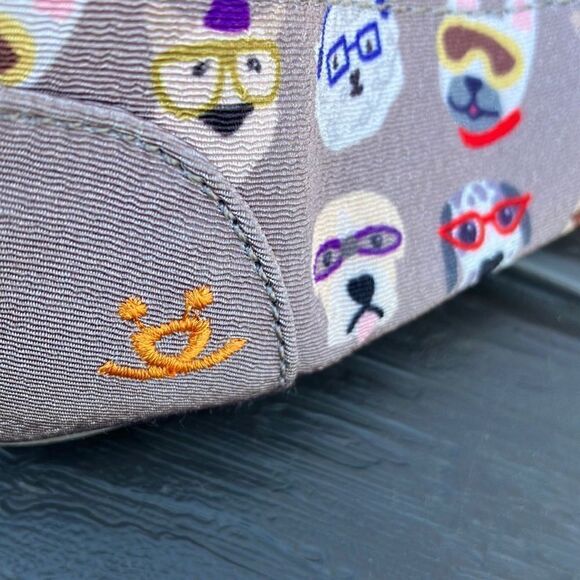 BOB’S from SKECHERS Dog Print Canvas Slip On Memory Foam Shoes Sz 7.5 - Picture 4 of 9